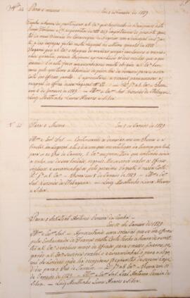 Cópia de ofício enviado por Luiz Moutinho de Lima Álvares e Silva (1792-1863) para João Antônio P...