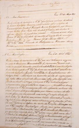 Cópia de ofício enviado por Francisco Muniz Tavares (1793-1876) para Manuel Rodrigues Gameiro Pes...