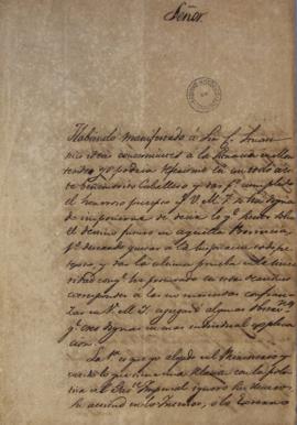 Carta do ano de 1825, de Lucas José Obes (1782-1838), representante da Província Cisplatina no Pa...