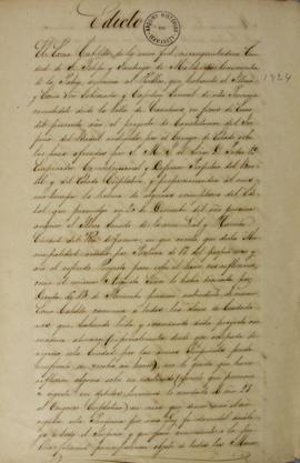 Edicto de 22 de abril de 1824 sobre a aprovação do projeto de Constituição do Império do Brasil d...