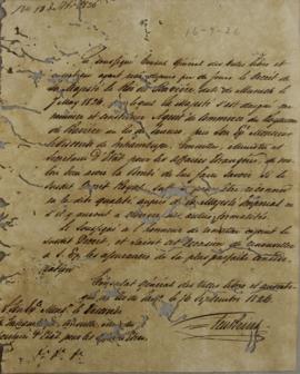 Nota do vice-cônsul de Hamburgo Jean Tenbrink dirigida a Antônio Luiz Pereira da Cunha (1760-1837...