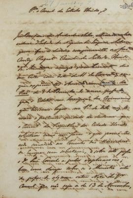 Despacho de 27 de janeiro de 1823, de José Bonifácio de Andrada e Silva (1763-1838), conselheiro ...