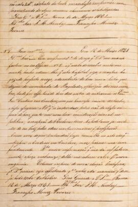 Cópia de ofício enviado por Francisco Muniz Tavares (1793-1876) , para José Matheus Nicolai (s.d....