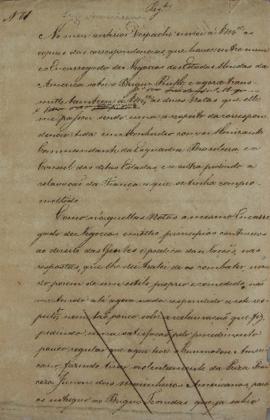 Minuta de despacho de 21 de outubro de 1826, de José Silvestre Rebello (s.d.-1844), encarregado d...