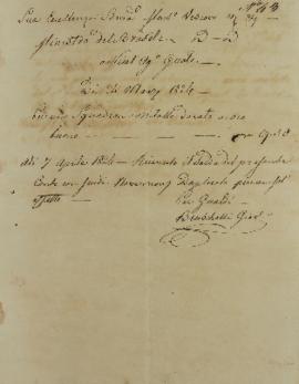 Documento nº 43 relação de despesas de Francisco Corrêa Vidigal (s.d-1838), datado em 07 de abril...