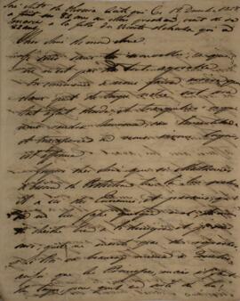 Carta original, sem indicação de autoria, enviada a Sir Charles Stuart (1779-1845), Barão de Roth...