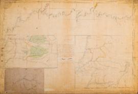 Mapas dos rios Uruguai, Paraná e Iguaçu e outros para mostrar a fronteira do Império com a confed...
