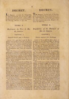 Decreto original firmado pela Regência, em nome do Imperador, D. Pedro II (1825 – 1891), criando ...