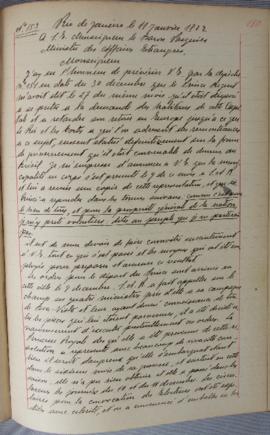 Despacho nº 153, de 11 de janeiro de 1822, de Jean-Baptiste Maler (s.d.), Cônsul-geral da França ...