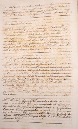 Cópia de ofício enviado pelo Monsenhor Francisco Correia Vidigal (1766-1838) para Eustaquio Adolf...