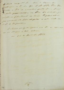 Correspondência enviada pelo corpo diplomático ao Imperador em 17 de dezembro de 1829, informando...