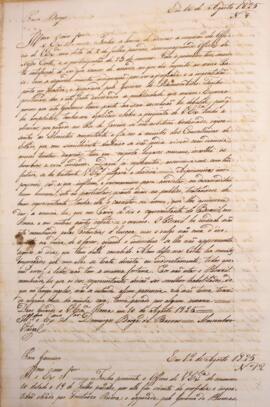 Cópia de ofício enviado pelo Monsenhor Francisco Corrêa Vidigal (s.d.-1838) para Domingos Borges ...