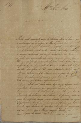 Oficio nº 11 de 18 de julho de 1825, de Vicente Antônio da Costa (s.d.) a Luis José de Carvalho e...