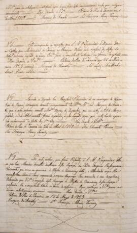 Cópia de despacho enviado por José Clemente Pereira (1787-1854) para Francisco Muniz Tavares (179...