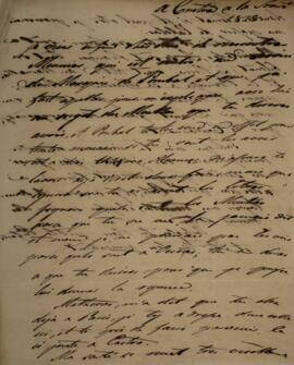 Carta original, sem indicação de autoria, enviada a Sir Charles Stuart (1779-1845), Barão de Roth...