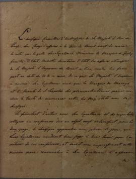 Despacho de 16 de março de 1827, de D’Olfers, encarregado dos negócios da Prússia, dirigido a Joã...