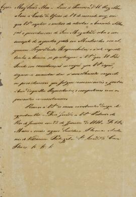 Despacho enviado por Thomás Antônio de Villanueva Portugal ao Conde de Casa Flores (1759-1833), e...