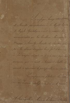 Oficio expedido por Wenzel Philipp Leopold (1784-1851), Barão de Mareschal, a João Carlos Augusto...