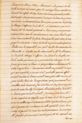 Ofício enviado por Luiz Moutinho de Lima Álvares e Silva (1792 - 1863), em 16 de março de 1828, s...