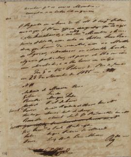 Circular enviada para os ministros da legação em 23 de novembro de 1825, com respostas aos ofício...