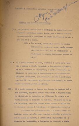 Cópia de portaria definida pelo Gabinete do Ministro da Secretaria de Estado das Relações Exterio...