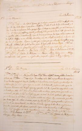 Cópia de ofício enviado por Francisco Muniz Tavares (1793-1876) para Manuel Rodrigues Gameiro Pes...