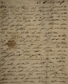 Carta original, sem indicação de autoria, enviada a Sir Charles Stuart (1779-1845), Barão de Roth...