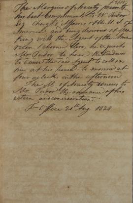 Minuta de despacho de 21 de agosto de 1828, de João Carlos Augusto de Oyenhausen-Gravenburg (s.d....