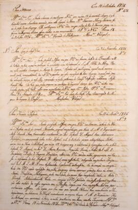 Cópia de Ofício enviado pelo Monsenhor Francisco Corrêa Vidigal (s.d.-1838) para o Comendador Lui...