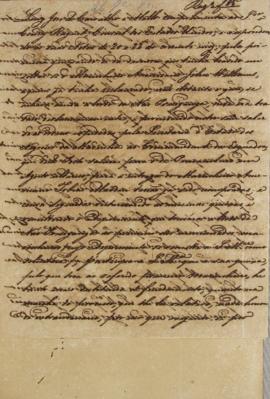 Minuta de 26 de novembro de 1824, de Luis José de Carvalho e Melo (1764-1826), conselheiro, minis...