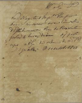 Circular enviada em 10 de dezembro de 1828 convocando o Conselho de Estado para reunião no Paço d...