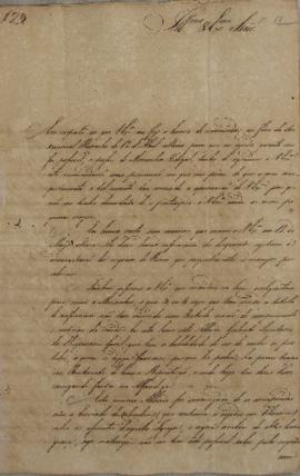 Oficio nº 13 encaminhado a Luis José de Carvalho e Melo (1764-1826) informando o pedido para um e...