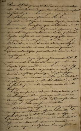 Cópia de ofício enviado por José Egídio Alvares de Almeida (1767-1832), Visconde de Santo Amaro, ...