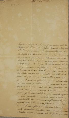 Oficio de 5 de fevereiro de 1830, de João Antônio Pereira da Cunha, encaminhado a João Carlos Aug...