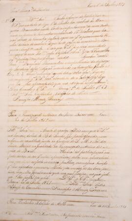 Cópia de ofício enviado por Francisco Muniz Tavares (1793-1876) para Eustaquio Adolfo de Mello Ma...