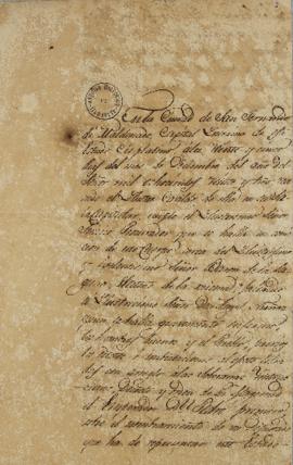 Ata de 25 de dezembro de 1823 redigida pelo Cabildo da Cidade de São Fernando de Maldonado reconh...