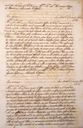 Cópia de ofício enviado por Monsenhor Francisco Corrêa Vidigal (s.d.-1838) para Manuel Rodrigues ...