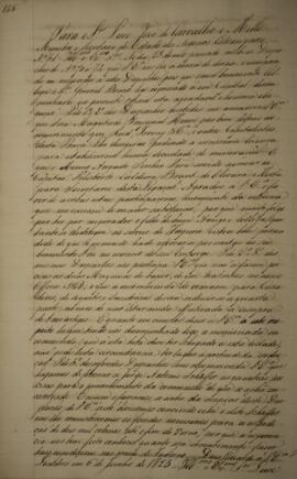Cópia de ofício enviado por Manoel Rodrigues Gameiro Pessoa (s.d.-1846), Visconde de Itabaiana, p...