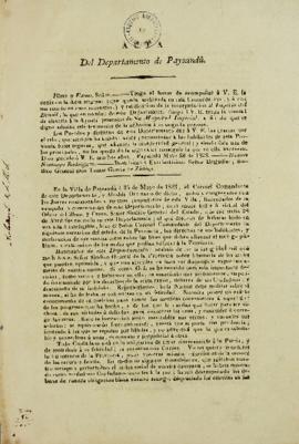Cópia de 26 de maio de 1823, enviada por Ramón Santiago Rodriguez para Tomás García de Zuñiga (17...