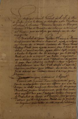 Despacho de 9 de agosto de 1831, de Karl Wilhelm von Theremin, Cônsul-geral da Prússia no Brasil,...