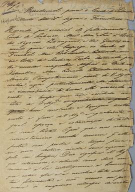 Minuta de Carta de credencial para o Conde de Palmela, Pedro de Sousa e Holstein (1781-1950), Nom...