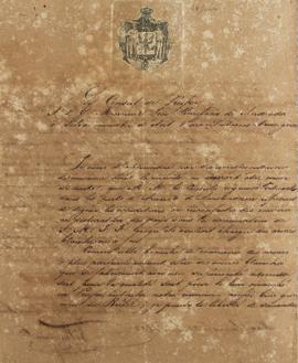 Despacho de 28 de junho de 1822, de Karl Wilhelm von Theremin, Cônsul-geral da Prússia no Brasil,...