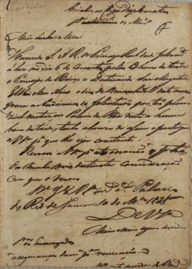 Circular enviada ao corpo diplomático em 10 de março de 1821, comunicando sobre o nascimento do P...