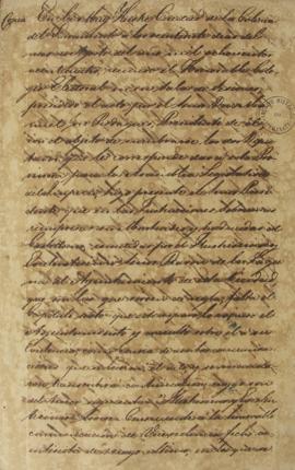 Cópia da Ata de 27 de agosto de 1824, redigida na Colônia do Sacramento, sobre as instruções das ...