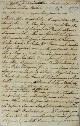 Minuta de Credencial para Fernando José Correia Brandão de Bettencourt Henriques de Noronha (1768...