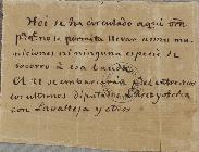 Carta comunicando sobre a ida do deputado Juan Antônio de Lavalleja (1784-1853) a Província de En...