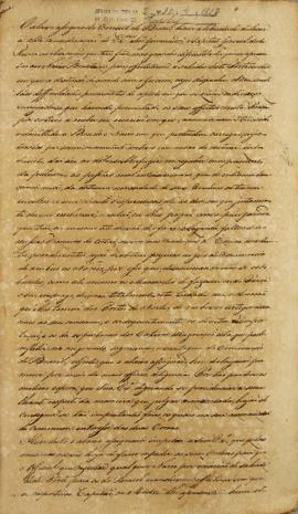 Cópia do despacho enviado, no dia 28 de fevereiro de 1827, por Nicolau de Abreu Castelo Branco (1...
