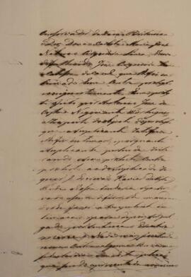 Procuração original, datada de 19 de fevereiro de 1842, escrita pelo escrivão José Xavier da Costa. A procuração declara que Dona Carlota Maria José Nabuco Cerqueira Lima, viúva do negociante José Cerqueira Lima, cidadão brasileiro, justifica o direito de arrecadar os pertences do casal inventariados pelo falecido para partilhar com os respectivos herdeiros. Ela requisita também uma indenização pelas apreensões, realizadas pela Inglaterra, das embarcações “Caliope”, “Golfinho” e “Firmeza”, que a viúva afirma terem sido erroneamente acusadas de tráfico de escravizados. Contém anexos.