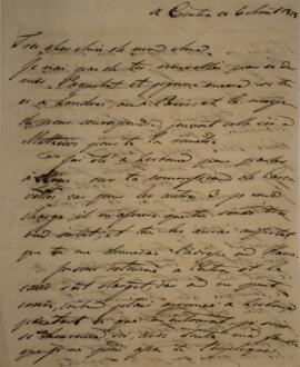 Carta original, sem indicação de autoria, enviada a Sir Charles Stuart (1779-1845), Barão de Roth...