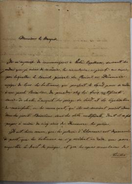 Despacho de 10 de maio de 1828, de D’Olfers, encarregado dos negócios da Prússia, endereçado a Jo...